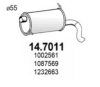 VW 1002561 End Silencer